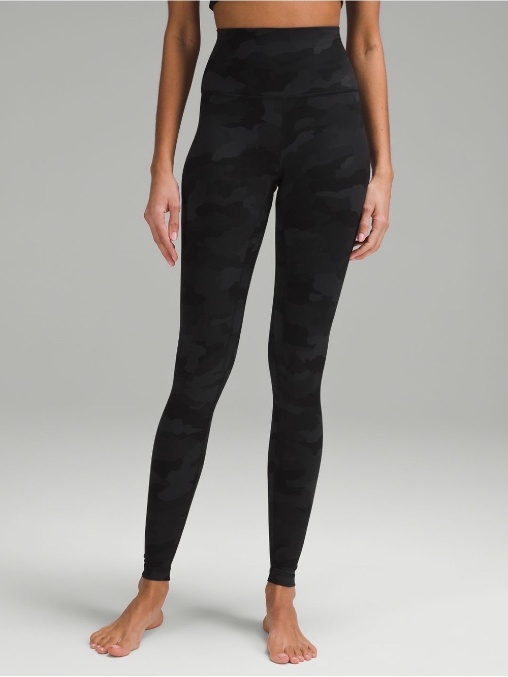 Lululemon Align High-Rise 28” Black Black/Charcoal Leggings